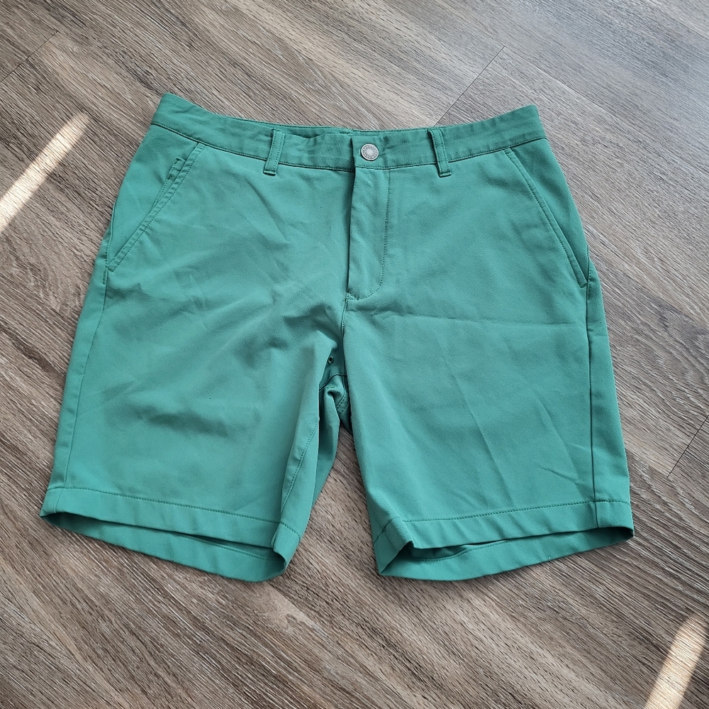 Bonobos Green Flat Front Chino Shorts
